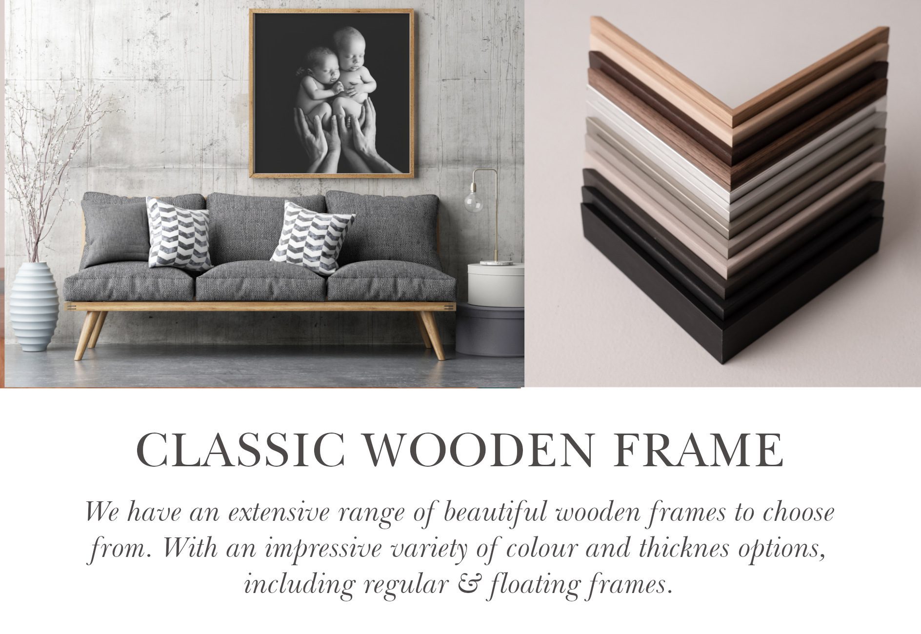 wooden frame